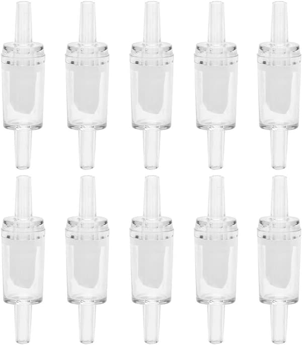 10 st Aquarium Luftpump Check Ventiler Envägs Check Ventil Aquarium