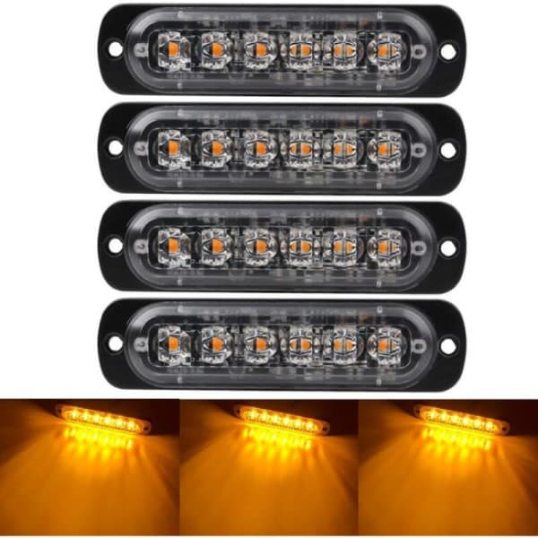4PCS køretøj nødlys, lastbil nødlys, flash lys