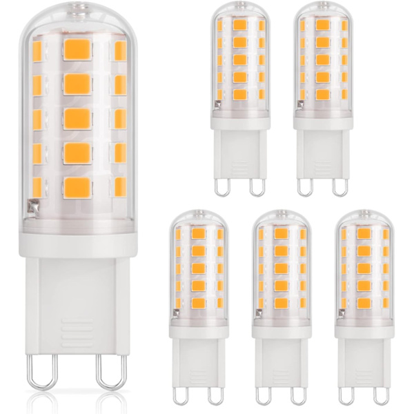 G9 LED-lampor, 3W motsvarande 30W halogenlampa, varmvit 2700K