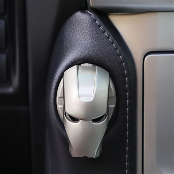 Universal Push Button Ignition Cover Shell Car Accessory - Pearl