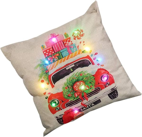 LED 45*45cm lys juleputetrekk julepute