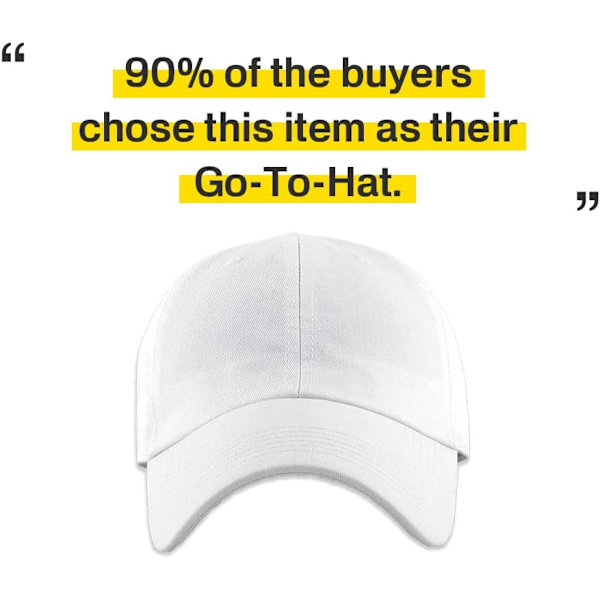 Klassisk lavprofil bomuldshat til mænd og kvinder Baseball Cap Dad Hat Adj