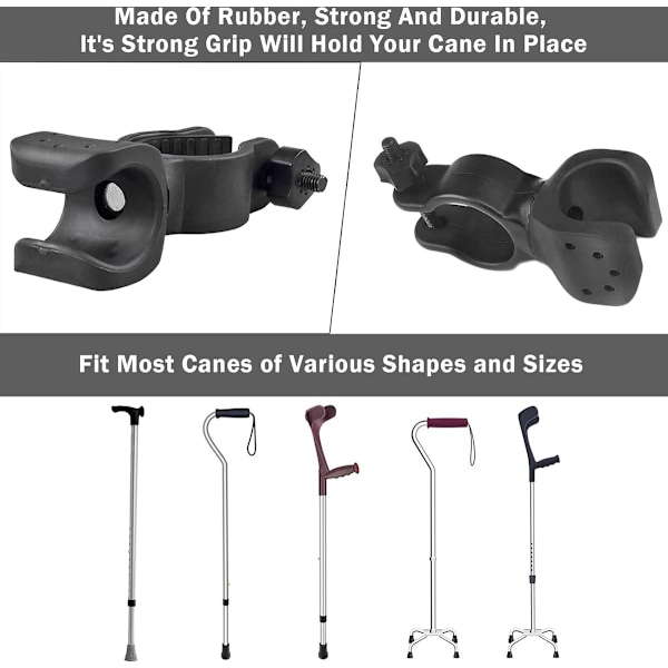 Stokkeholder - Stokkeholder - 3 stk. - Til mobilitetsscootere, hjul