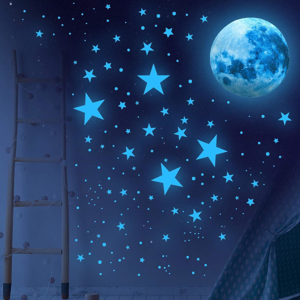 1449 st Glow in the Dark Stars Tak och Luminous Star