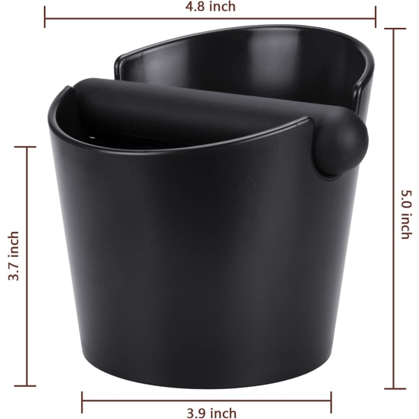 Kaffe Knock Box, Espresso Dump Bin, Kaffebeholder, 4,8 tommer Espress