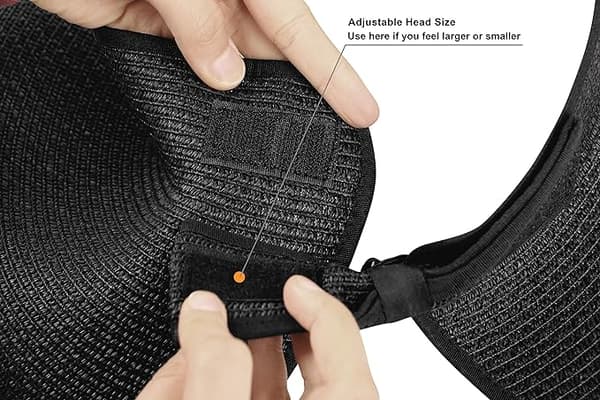 Kvinners UPF 50+ Bred Bremskjerm Solhatt Sol Visor