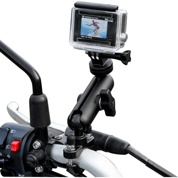 GoPro-kameran pyörä-/moottoripyöräteline, universal 360 asteen istunto