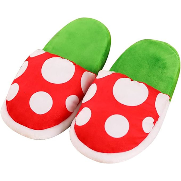 Piranha Plants Plysch Tofflor Vinter Hemdräkt Cannibal Flower Sl