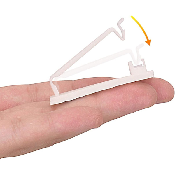 Kabelhåndtering, 50 selvklebende kabelbindere for Ethernet-kabler og