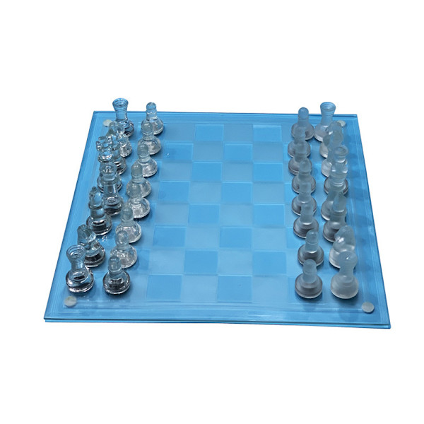 25x25cm himmeä lasi set, kristallityöpöytäpulmapeli