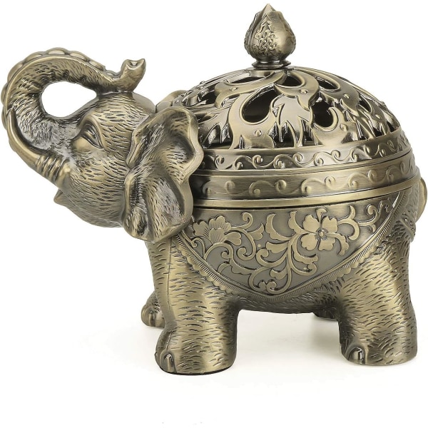 Metal Tilbageflow Røgelseholder, Elefant Kegle Røgelsebrænder,
