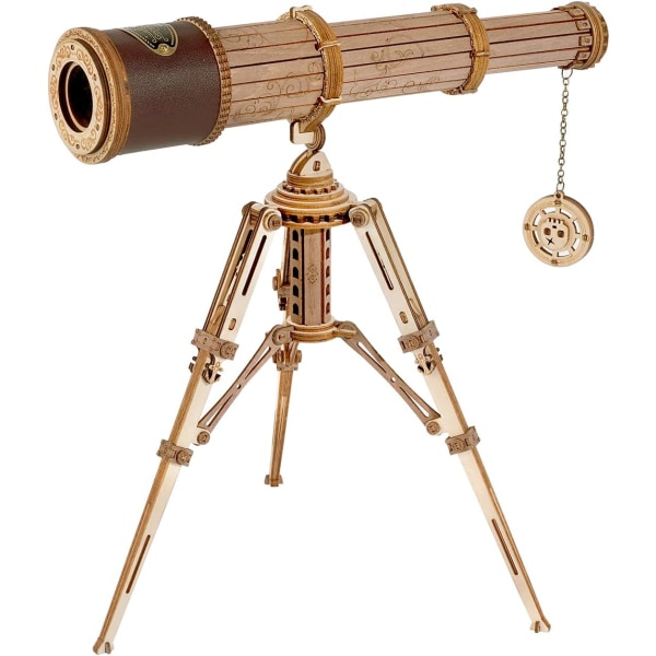 3D-teleskoppussel för vuxna, trä DIY-kit, födelsedag jul