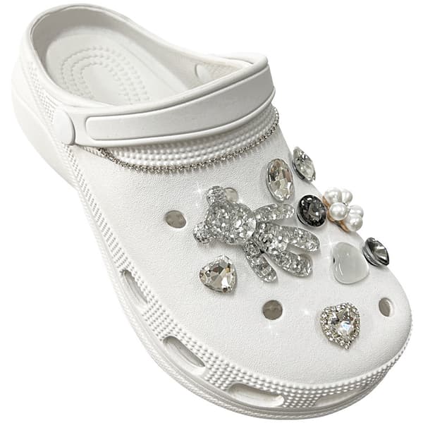 1 sett Rhinestone Skoblomst Tilbehør, Pins, Smykker, DIY Sko
