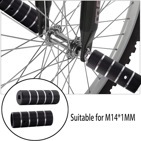 BMX-plugger, sykkelplugger, MTB-plugger, BMX-sykkeltilbehør（svart）