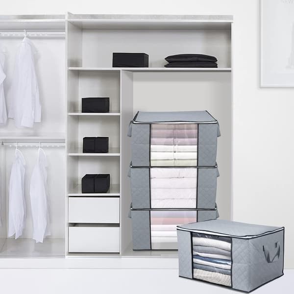 Tykk Non-woven Opbevaringspose til Dyner Foldbar Opbevaringspose til Under Sengen Q