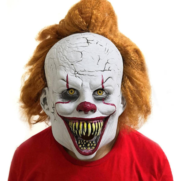NC Ebay Halloween maske cosplay klovn hoved sjov latex hovedbeklædning