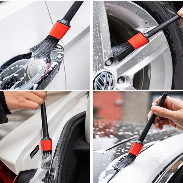 Detaljeringsborste, 5 st Auto Detaljeringsborste Set, Rengöringsborste Set
