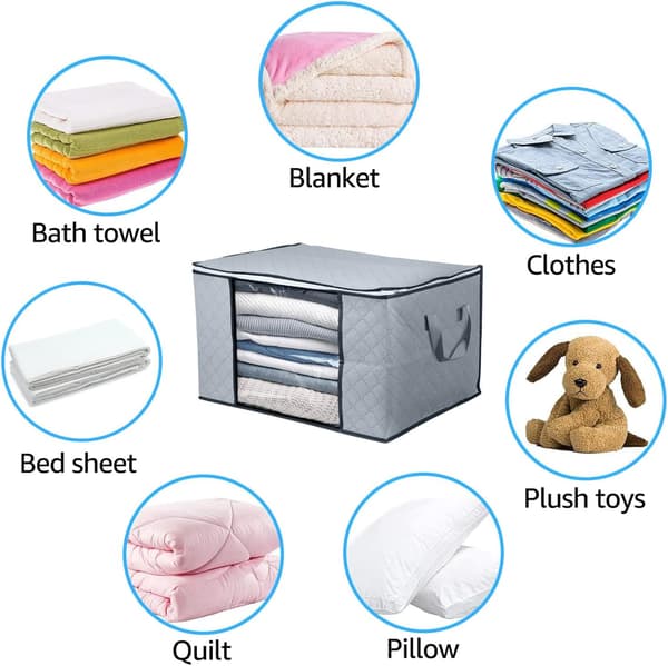 Tykk Non-woven Opbevaringspose til Dyner Foldbar Opbevaringspose til Under Sengen Q