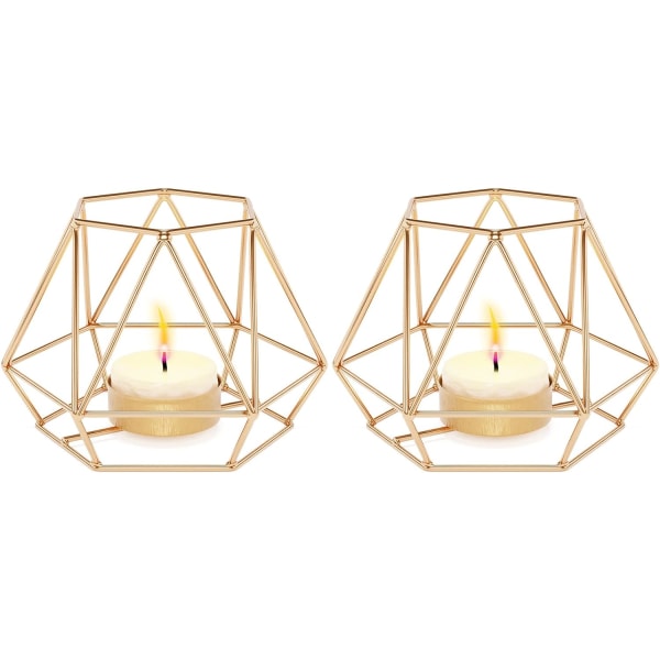 Tealight-pidike, Tealight-pidike, 2 kappaletta geometrinen Tealight-tee