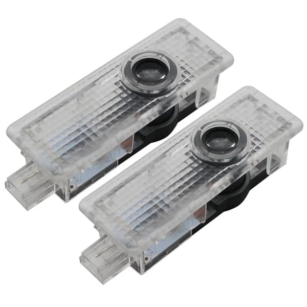 Projektor för bildörr LED-ljus, 2-pack 3D spöklampa uppgradering välk
