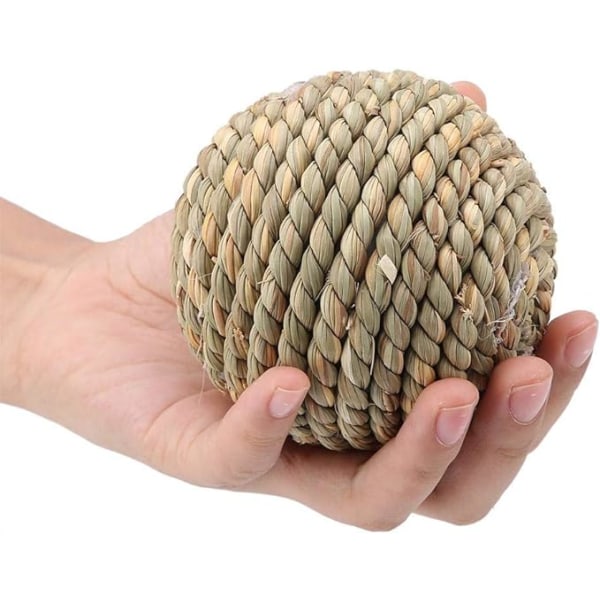 Husdjursleksak av rottingboll, naturlig, säker, husdjursleksak, papegojleksak, boll, kanin