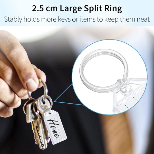 20 kpl 5 cm kestävät muoviset avainmerkit tunnisteilla