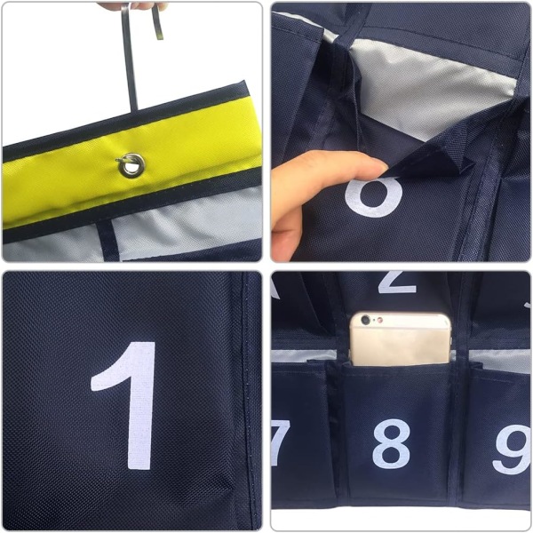 30 Phone case med numrerade fickor och grafisk organizer Wa