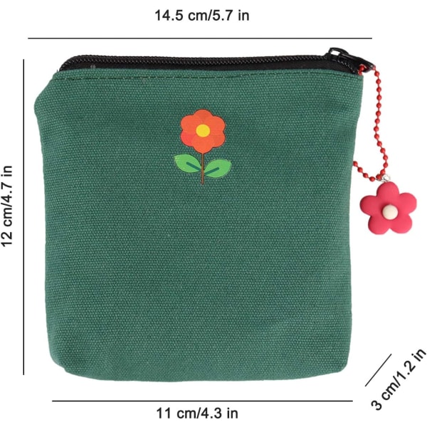Opbevaringstaske til hygiejnebind Menstruationskoptaske Blomst Bærbar opbevaringstaske til hygiejnebind til teenagepiger, kvinder (lilla)