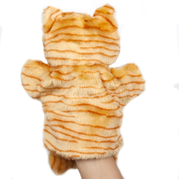 Tabby katt handdocka kattunge plyschdjur docka för att föreställa sig någonsin
