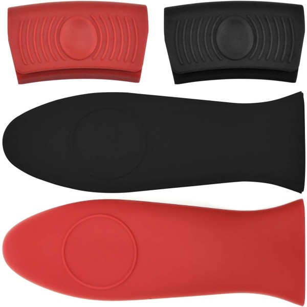 4 delar Silikon Hot Grip Sleeves, Silikon Hot Grip Hållare, Rem