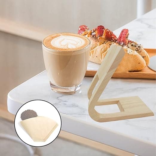 1 stk. trækaffefilterpapirholder, kaffefilterpapirholder,