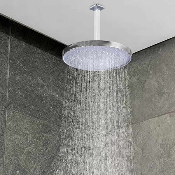 Dusjarm, fast takmontert dusjrør, rett erstatningsarm, 1/2\" NPT (20 cm) universell tilpasning