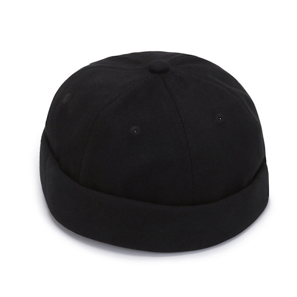 Hatte Justerbar Læder Spænde Gade Casual Skyggeløs Hue Skull Caps