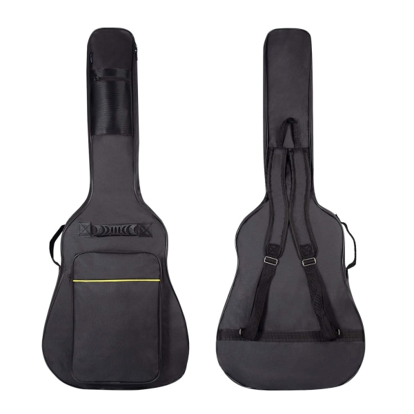 Akustisk gitarpose Tykk polstring Vanntett Dobbel Justerbar