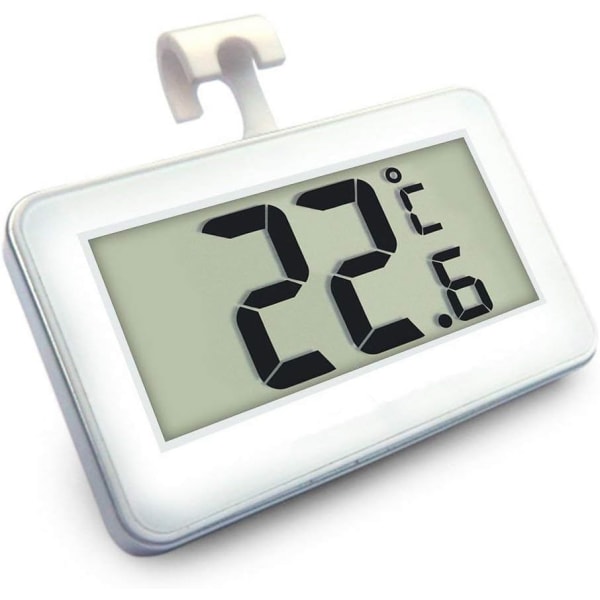 Suo SI Kylskåpstermometer, Mini LCD Digital Vattentät Kylskåp Fre