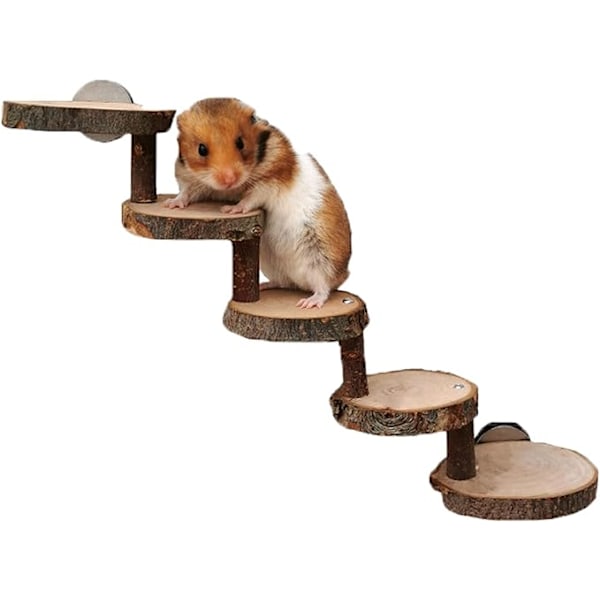 Hamster tyggelegetøj i træ, hamsterstige, hamster klatring til