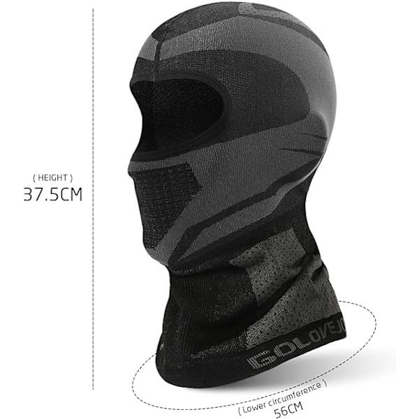 1 kpl (musta) lämmin ja tuulenpitävä päähine, Balaclava Hat, Wi