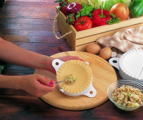 Manuell dumplings för kökspelletstillverkare (vit)