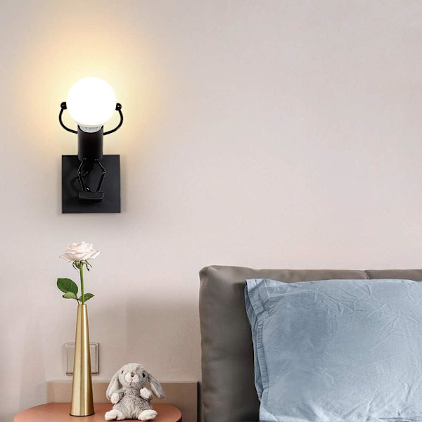 Moderne LED indendørs væglampe væglampe E27 vintage metallampe til stue soveværelse gang trappeopgang gang