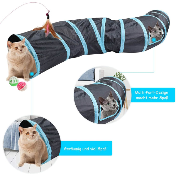 Kattunnel Katt Leksak, Kattunnel, Kanintunnel, S-Tunnel Katt Spel, Fo
