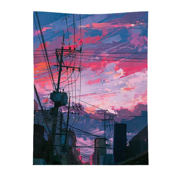 130x150cm, Anime-tyyliin kudottu seinävaate