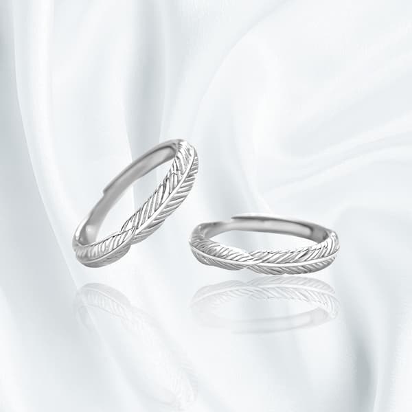 S999 Sterling Silver Ring för kvinnor Bröllop Evighet Silver Ring
