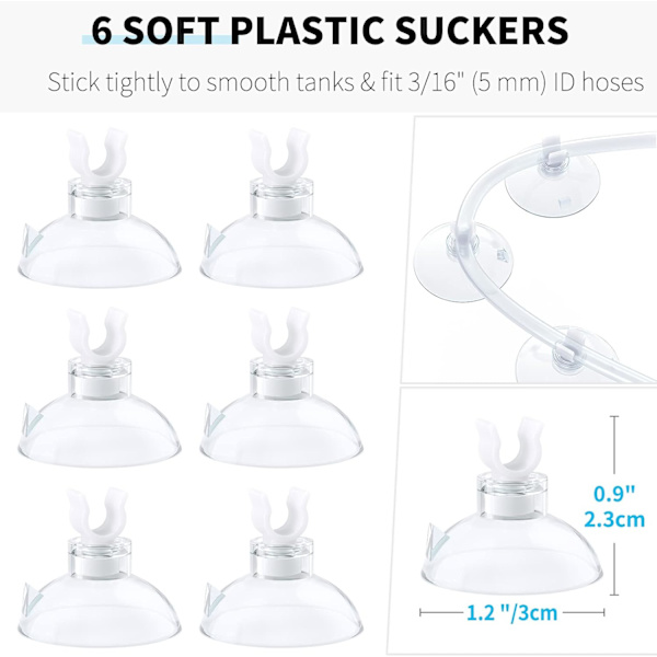 Akvarium 4m Luftslang Standard Luftpump Tillbehör Set med