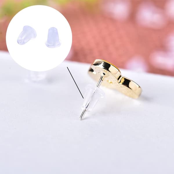 Lot af 100 klapvognsskubber endehætte ørestikker 4mm primer
