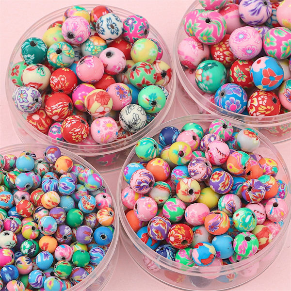 10mm Perler til Håndværk 20stk Store Perler til Smykkefremstilling Runde