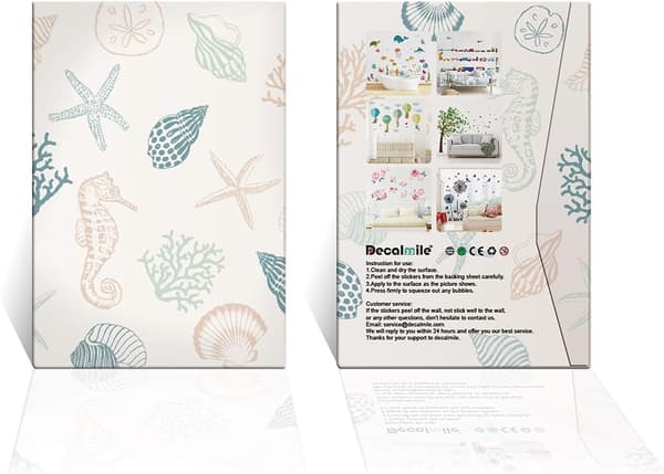 Tropisk växt väggdekal grön blad dekorativ dekal vägg