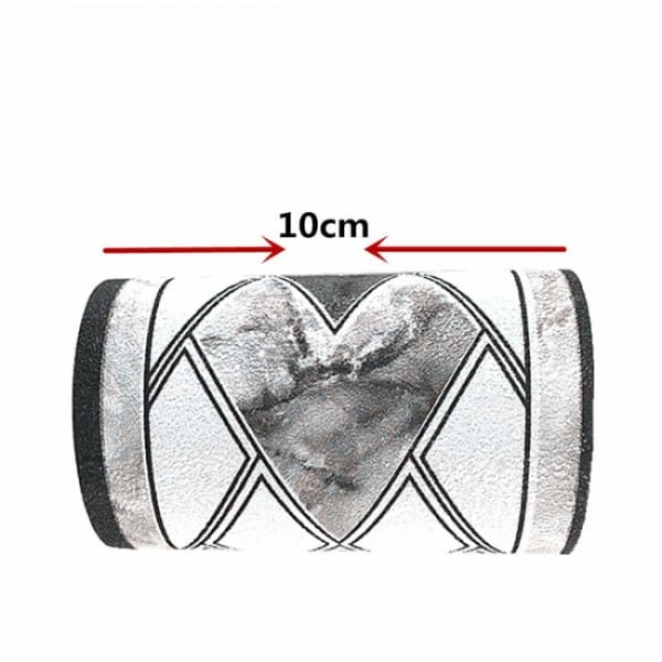 10 cm x 5 metriä (harmaa) Itsekiinnittyvä tapettireuna Vedenpitävä
