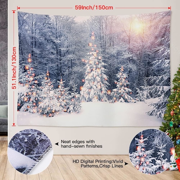 1PC (Snöträd) Väggbonad Rum Dekoration Gobeläng Vägg Hängande