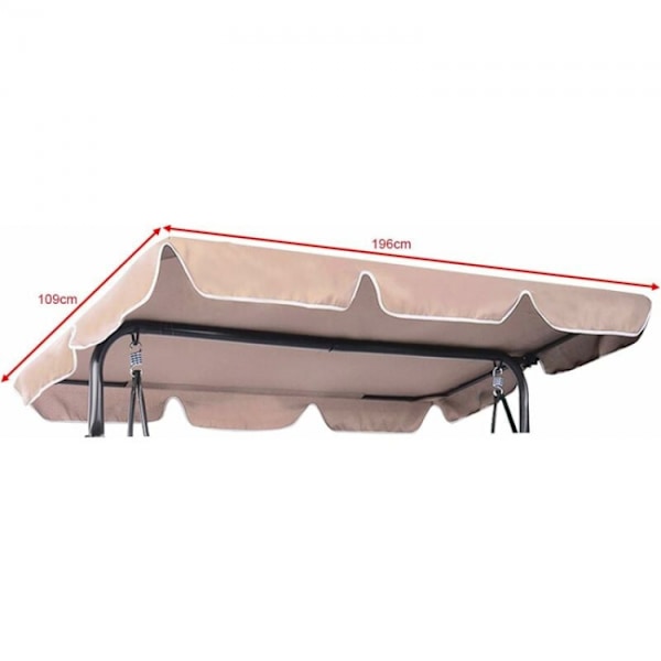Tak til Swing 196x110cm Vanntett Markise for Swing Beige
