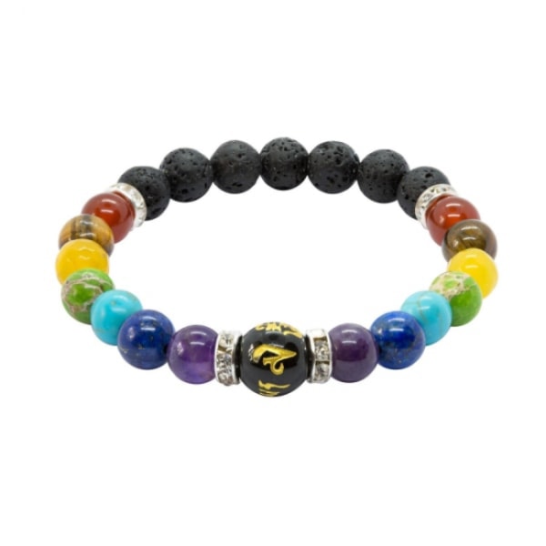 Chakra armband flerfärgad